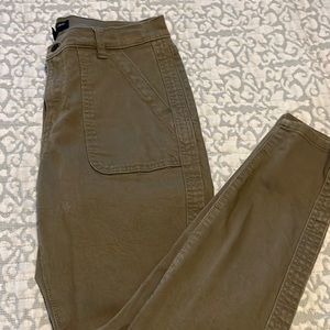 Banana Republic Olive green utility jeans in Skinny Fit